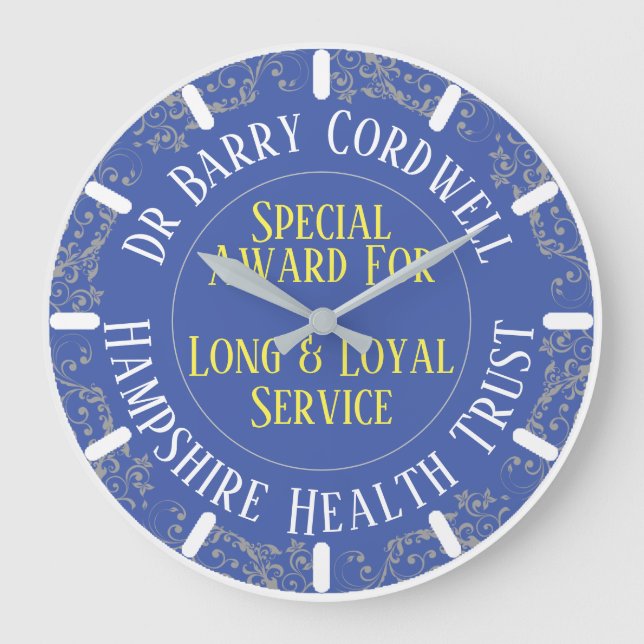 Doctor Loyal Service Award Große Wanduhr (Vorderseite)