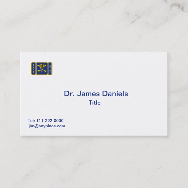 Doctor MD Business Card Visitenkarte (Vorderseite)