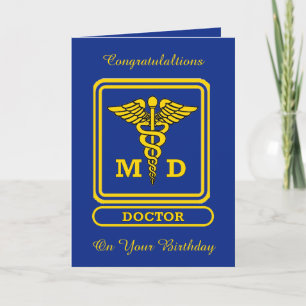 Doctor MD Custom Birthday Card Karte