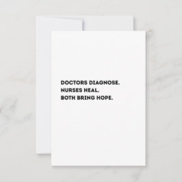Doctor & Nurse Definition Card – Heartfelt  Dankeskarte