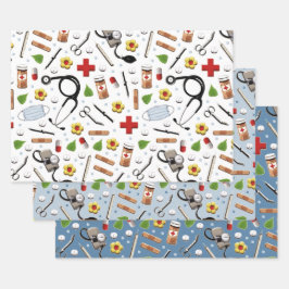 Doctor Nurse Geschenkpapier Set