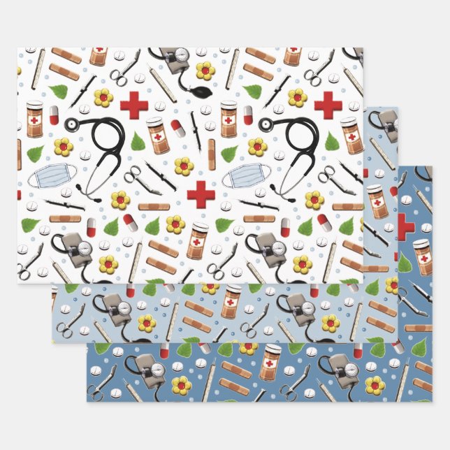 Doctor Nurse Geschenkpapier Set (Set)