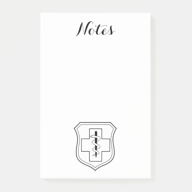 Doctor Nurse Sports Medicine Peace Liebe Destinati Post-it Klebezettel (Vorderseite)