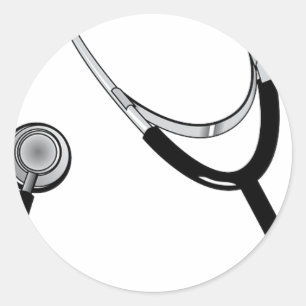 Doctor Nurse Sports Medizin Friedensbestimmung Lie Runder Aufkleber