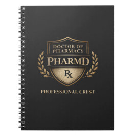 Doctor of Pharmacy Professional Crest Notizblock