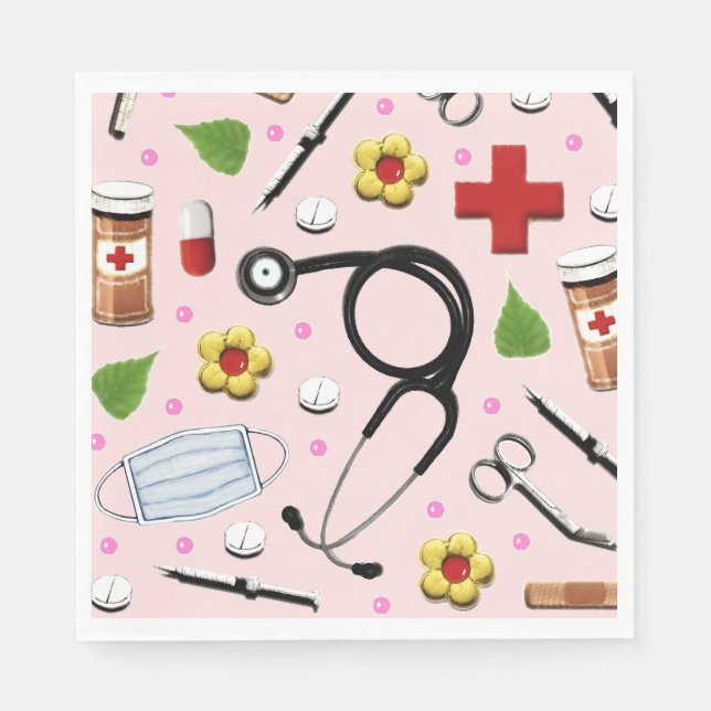 Doctor Party Serviette (Vorderseite)