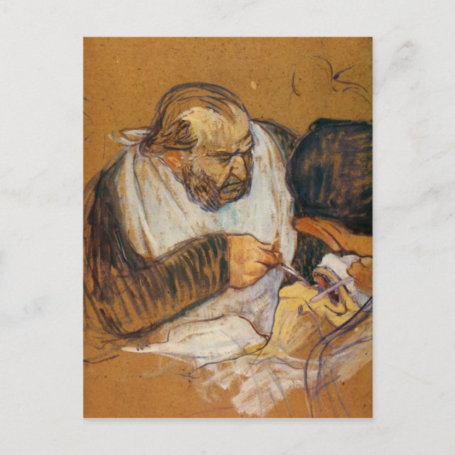 Doctor Pean arbeitet mit Toulouse-Lautrec Postkarte (Vorderseite)