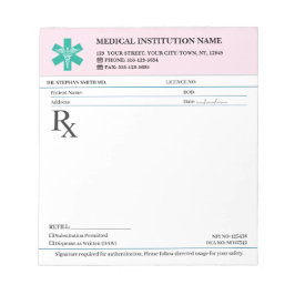 Doctor Prescription Medical RX Pad – Security Rose Notizblock