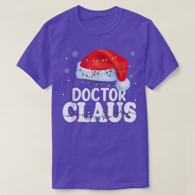 Doctor Santa Claus Weihnachten Weihnachts Funny Ma T-Shirt (Design vorne)