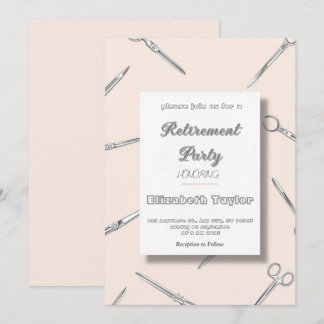 Doctor Surgeon nurse retirement invitation Einladung