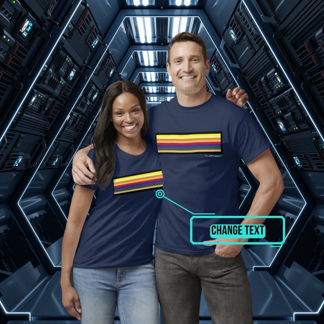 Doctor Thirteen Inspiriert Regenbogen T-Shirt (A subtle nod to our favorite Doctor.)