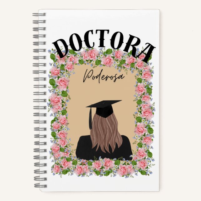 Doctora Poderosa Spiral Notebook Notizbuch (Vorderseite)