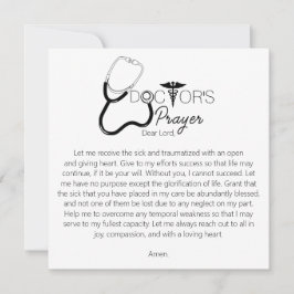 Doctors Prayer Karte