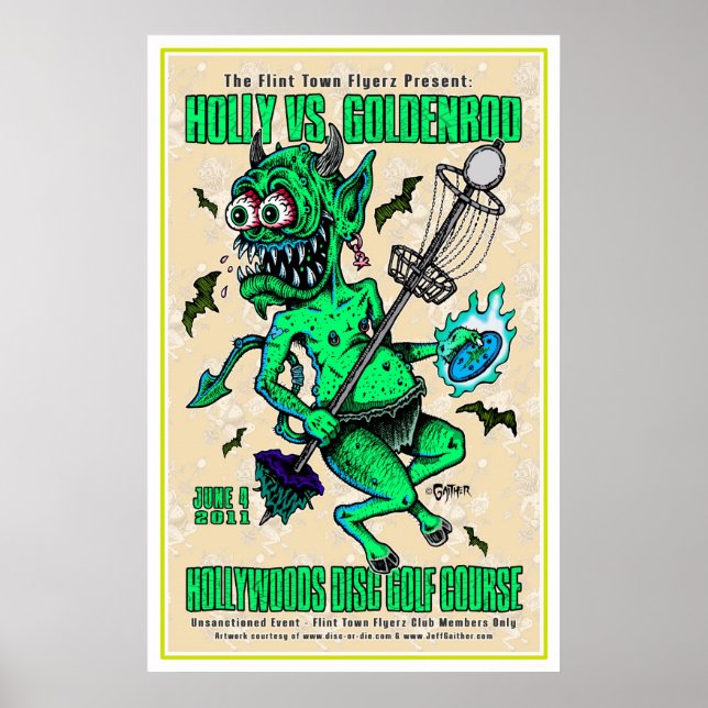 DOD - Disk Golf Poster (Vorne)