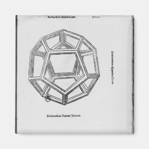Dodecahedron aus "De Divina Proportione" Magnet