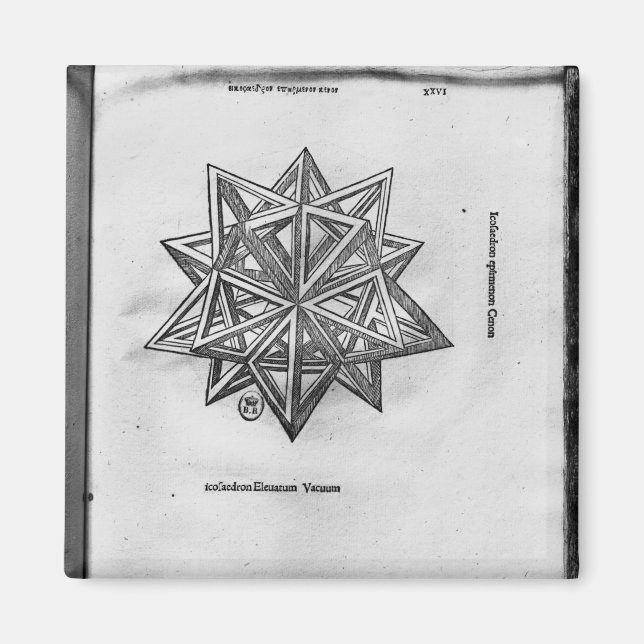 Dodecahedron aus "De Divina Proportione" Magnet (Vorne)