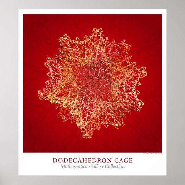 Dodecahedron Cage Poster (Vorne)
