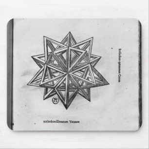 Dodecahedron, von 'De Divina Proportione' Mousepad
