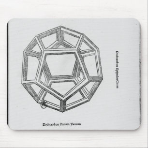 Dodecahedron, von 'De Divina Proportione' Mousepad