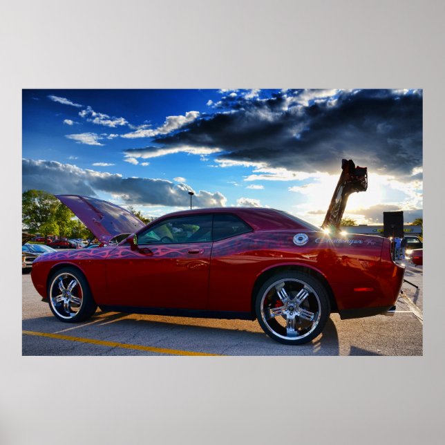Dodge Challenger Druck Poster (Vorne)