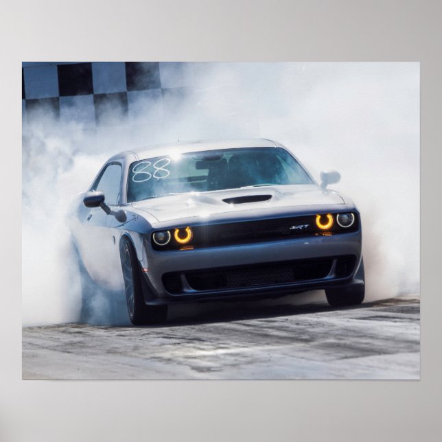 Dodge Challenger Hellcat Poster (Vorne)