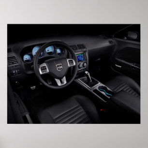 Dodge Challenger Innenraum Druck Poster