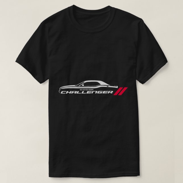Dodge Challenger Muscle Car American Flag 4. Juli T-Shirt (Design vorne)