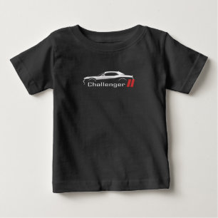 Dodge Challenger Muscle Car Amerikanische Flagge T Baby T-shirt