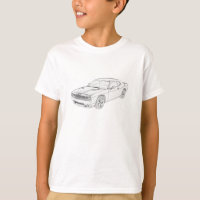 Dodge Challenger Pencil Sketch Mopar Kinder T - Sh