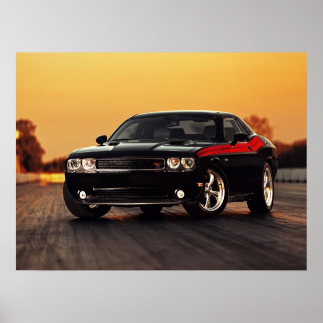 Dodge Challenger Print Poster (Vorne)