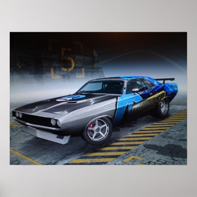 Dodge Challenger Print Poster (Vorne)