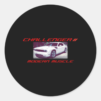 Dodge Challenger RT Coon Style Runder Aufkleber