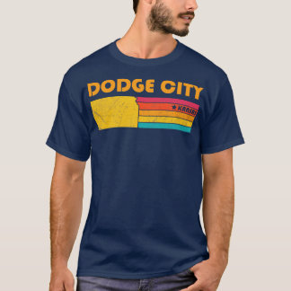 Dodge City Kansas Vintag Befürchtete Souvenir T-Shirt