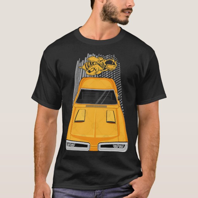 Dodge Coronet Super Bee 1970 - yellow T-Shirt (Vorderseite)