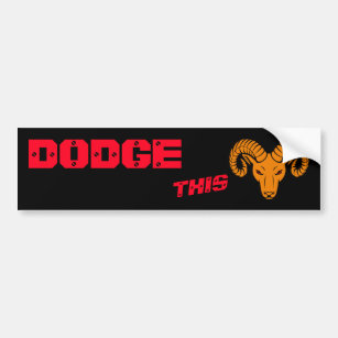 Dodge Dieses Rennen Aries Super Orange Sport Autoaufkleber