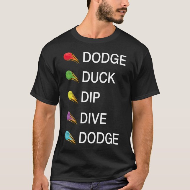 Dodge Duck Dip Dive Dodge Labrador Black Lab T-Shirt (Vorderseite)