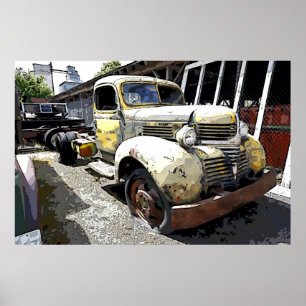 Dodge FLATBED TRUCK 1946 IM KRIEG Poster