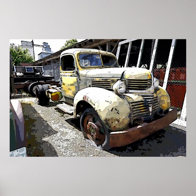 Dodge FLATBED TRUCK 1946 IM KRIEG Poster (Vorne)