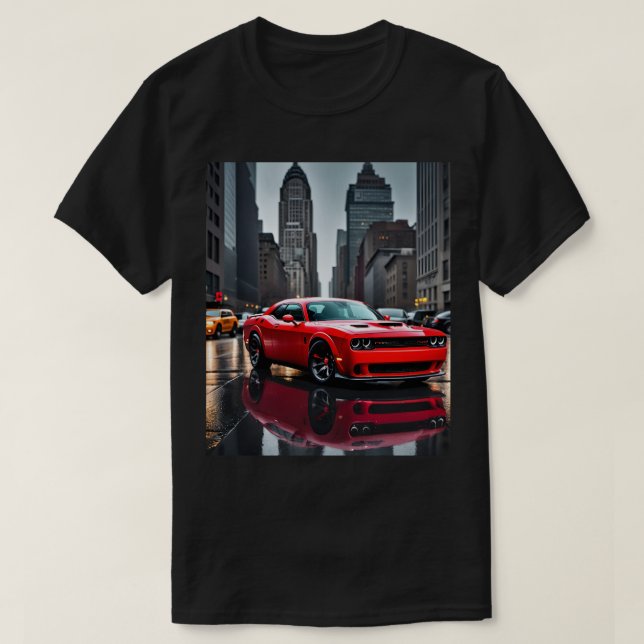 Dodge Hellcat T - Shirt - für Muskelkater (Design vorne)