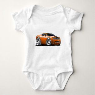 Dodge-Herausforderer-Orangen-Auto Baby Strampler