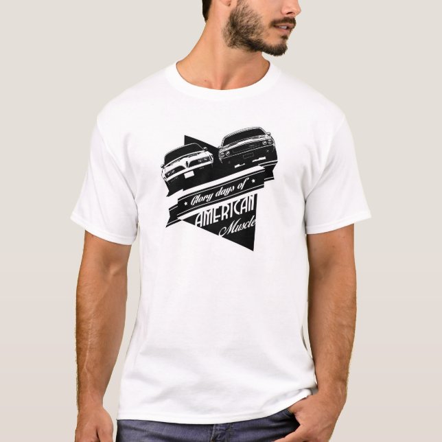 Dodge-Herausforderer und Pontiac-Transport morgens T-Shirt (Vorderseite)