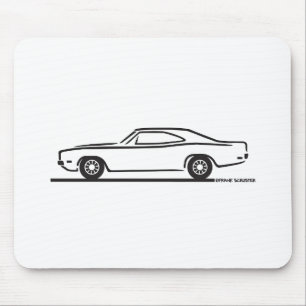 Dodge-Ladegerät 1969 Mousepad
