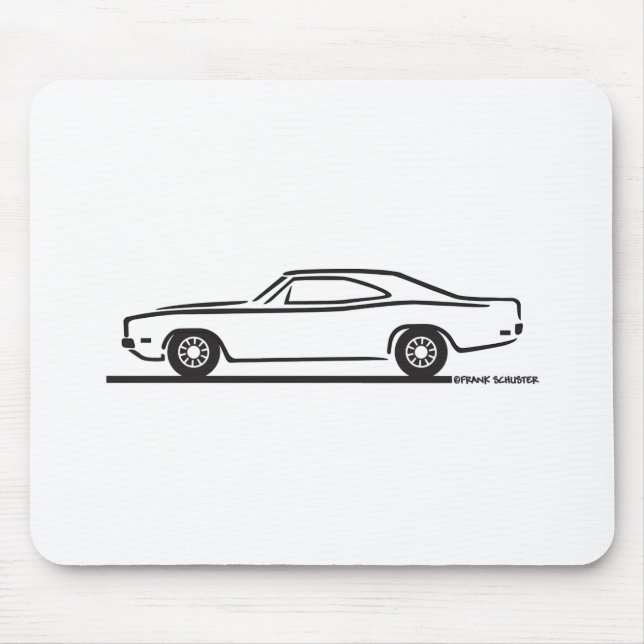 Dodge-Ladegerät 1969 Mousepad (Vorne)
