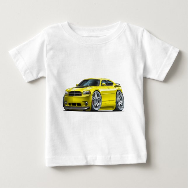 Dodge-Ladegerät Daytona gelbes Auto Baby T-shirt (Vorderseite)