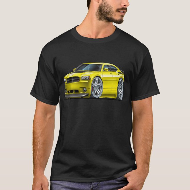 Dodge-Ladegerät Daytona gelbes Auto T-Shirt (Vorderseite)