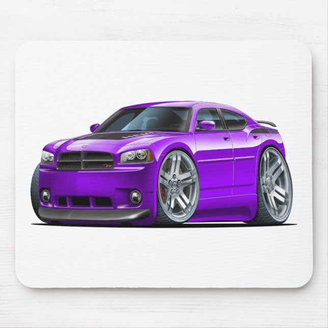 Dodge-Ladegerät Daytona lila Auto Mousepad (Vorne)