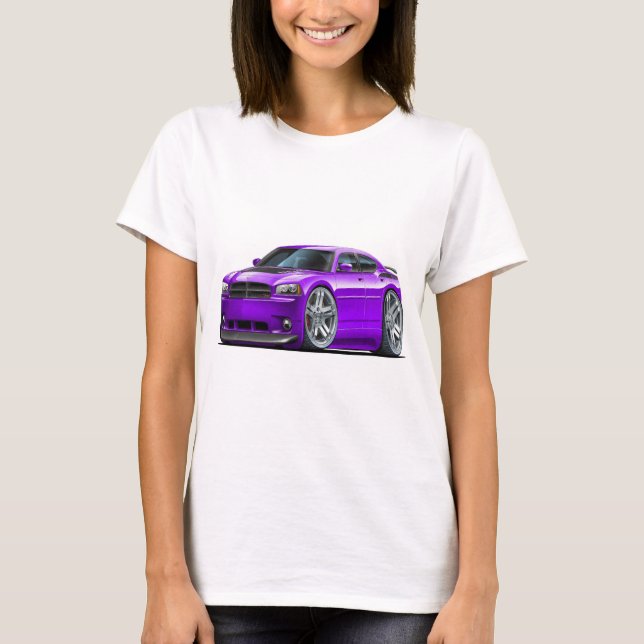 Dodge-Ladegerät Daytona lila Auto T-Shirt (Vorderseite)