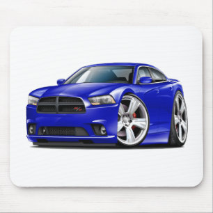 Dodge-Ladegerät Funktelegrafie-Blau-Auto Mousepad