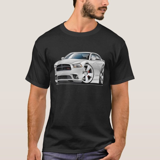 Dodge-Ladegerät Funktelegrafie-Weiß-Auto T-Shirt (Vorderseite)