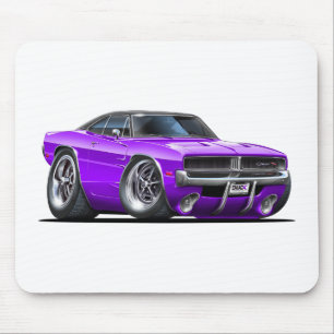 Dodge-Ladegerät-lila Auto Mousepad